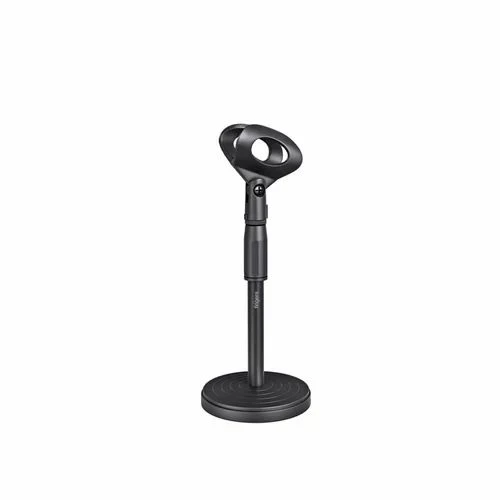 Celltophone Microphone Mobile Stand, Adjustable Aluminum Black, Foldable Design, Up to 7.2 Inch Phones - Wateen store - Image 5