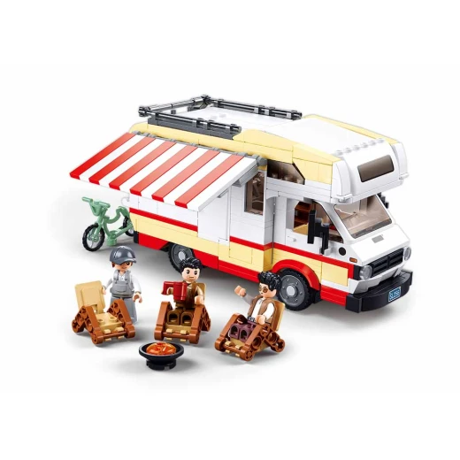 Sluban Model Bricks RV Building Set M38-B1193 with 506 Pieces and 3 Minifigures for Creative Play - Sluban - Image 2