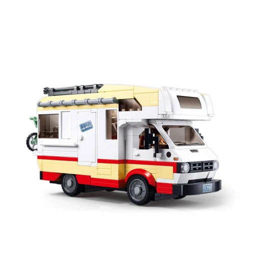 Sluban Model Bricks RV Building Set M38-B1193 with 506 Pieces and 3 Minifigures for Creative Play - Sluban - Image 4