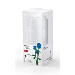 Sluban Blue Rose Building Blocks Set 254 Pieces Flower Series