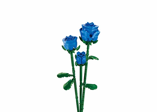 Sluban Blue Rose Building Blocks Set 254 Pieces Flower Series - Sluban - Image 2