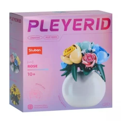 مجموعة مكعبات بناء Sluban Pleyerid Roses للبنات، 10+ سنوات، 561 جرام