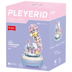 Sluban Pleyerid Music Box Love Declaration Ice Cream Building Blocks Set, 541 Pieces