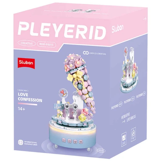 Sluban Pleyerid Music Box Love Declaration Ice Cream Building Blocks Set, 541 Pieces Sluban Pleyerid Music Box Love Declaration Ice Cream Building Blocks Set, 541 Pieces