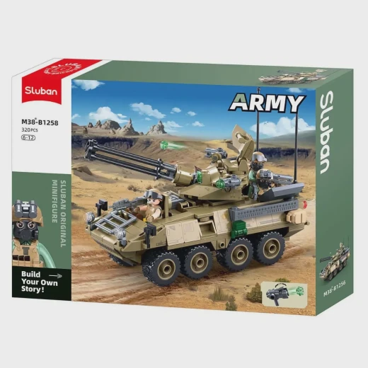 طقم مكعبات بناء دبابة جيش سلوبان OEF Stryker ADS عسكرية 310 قطعة طقم مكعبات بناء دبابة جيش سلوبان OEF Stryker ADS عسكرية 310 قطعة