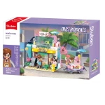 Sluban Metropolis Slubucks Building Block Set 241 Pieces, 3 Minifigures - Sluban