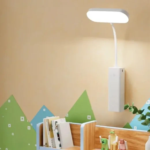 Portable Desk Lamp Hg-288 Rechargeable LED Reading Light with 3 Colors and Stationery Base - Image 3