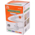 Portable Desk Lamp Hg-288 Rechargeable LED Reading Light with 3 Colors and Stationery Base