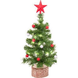 Our Generation Christmas Tree with Lights and Ornaments Holiday Decor Set for 18 Inch Dolls