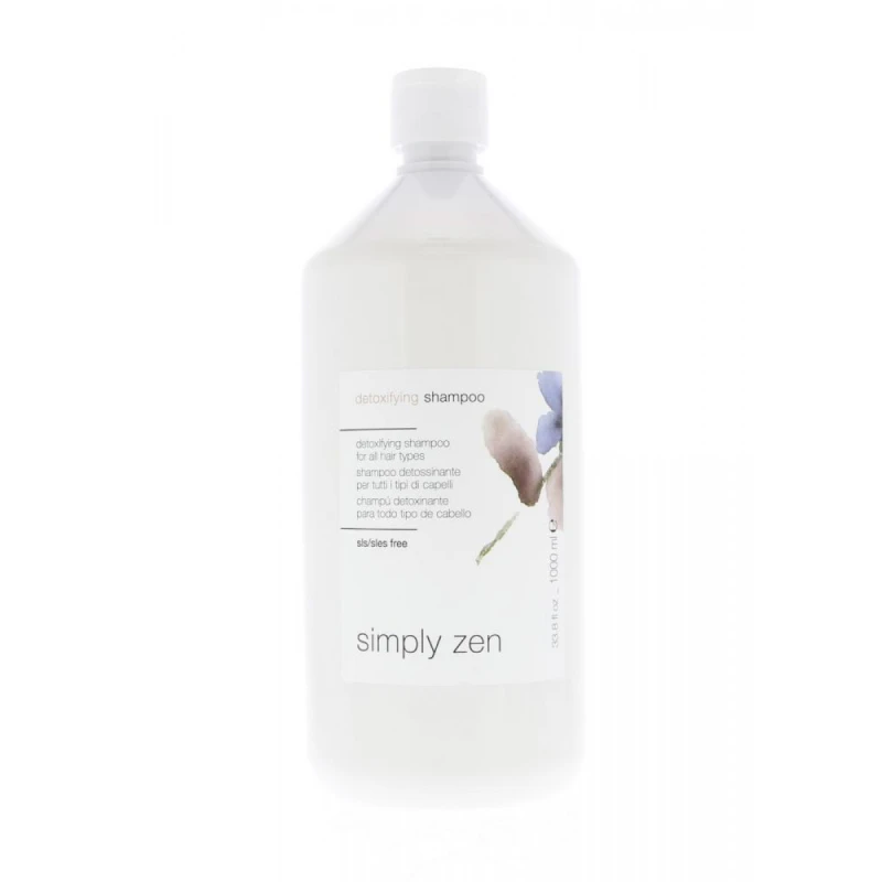 Simply Zen Detoxifying Shampoo 1000ml for All Hair Types, Shine Enhancing - Simply Zen