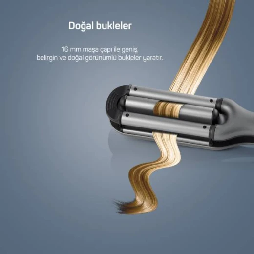 أداة تصفيف الشعر Arzum Trendcare Wag Curler AR5079 أنثراسايت سيراميك - ارزوم - Image 4