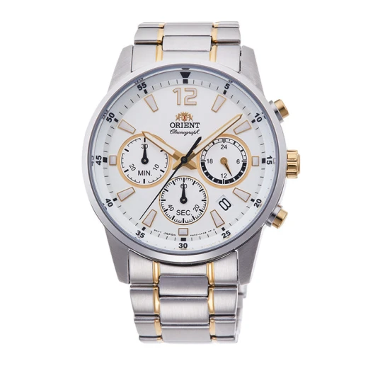 Orient RA KV0003S Sports Quartz Watch Stainless Steel Bracelet White Dial 42mm Orient RA KV0003S Sports Quartz Watch Stainless Steel Bracelet White Dial 42mm