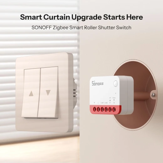 SONOFF Zigbee Smart Roller Shutter Switch MINI-ZBRBS, Mini Size, Percentage Control, Alexa Google Home Assistant Compatible 4 Pack - Sonoff - Image 4