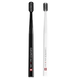 Curaprox Black Is White Toothbrush Set 2 Pieces Ultra Soft for Sensitive Teeth