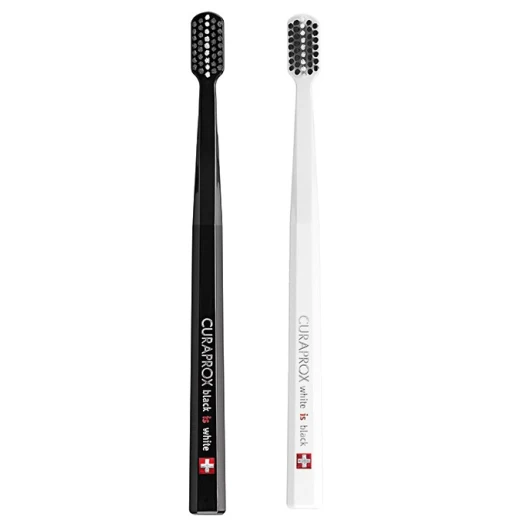 Curaprox Black Is White Toothbrush Set 2 Pieces Ultra Soft for Sensitive Teeth Curaprox Black Is White Toothbrush Set 2 Pieces Ultra Soft for Sensitive Teeth