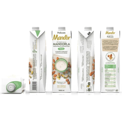 Mand'or Trio Almond Hazelnut Pistachio Plant Based Milk 1000ml Vegan Drink - Image 2