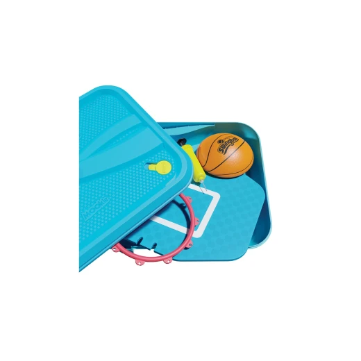 Swingball Kids First Adjustable Basketball Hoop Set, Blue, 3+ Years - Image 8