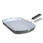 Dorsch Grill Pan 34cm DH 05591 Non Stick Aluminum Black Foldable Handle - Dorsch cookware