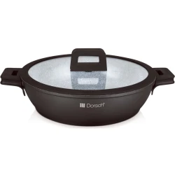 Dorsch Lifetime Non Stick Casserole Pot 36cm, 7 Litre Capacity, Extremely Durable Cookware, Perfect for Everyday Cooking and Long Lasting Use, Easy to Clean and Maintain