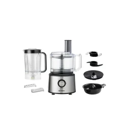 Conti FP 75001 BS Food Processor 31 Functions Silver 1.5L Bowl 750W