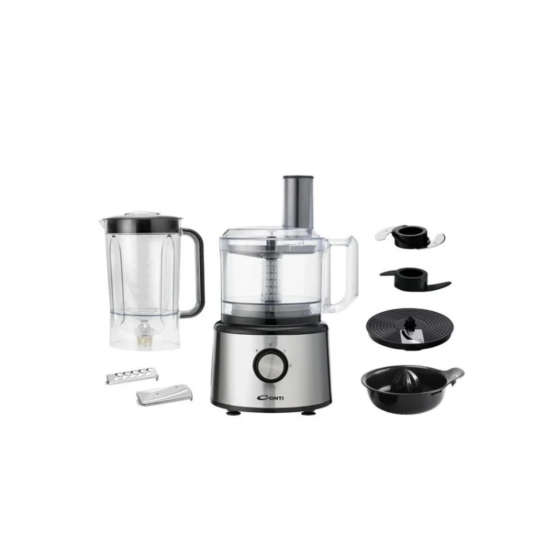Conti FP 75001 BS Food Processor 31 Functions Silver 1.5L Bowl 750W - Conti