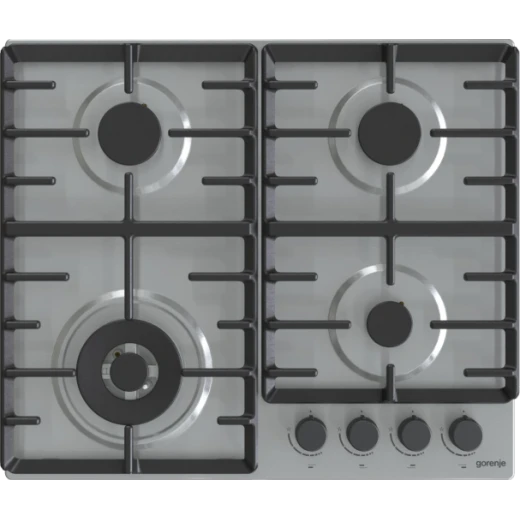 Gorenje 60 cm Built‑In Gas Hob GW642ABX – Stainless Steel 4 Burners with Cast Iron ProGrid Supports, Wok Burner, One‑Hand Electric Ignition, Durable Design, Easy Clean and Powerful Cooking Performance - Gorenje - Image 6