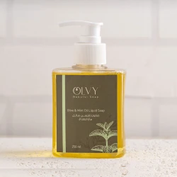 OLVY Liquid Soap 250ml with Olive Oil – Gently Cleanses and Deeply Hydrates Skin, Enriched with Olive Oil, Leaves Skin Soft, Smooth, and Healthy Looking, Suitable for All Skin Types for Daily Use.
