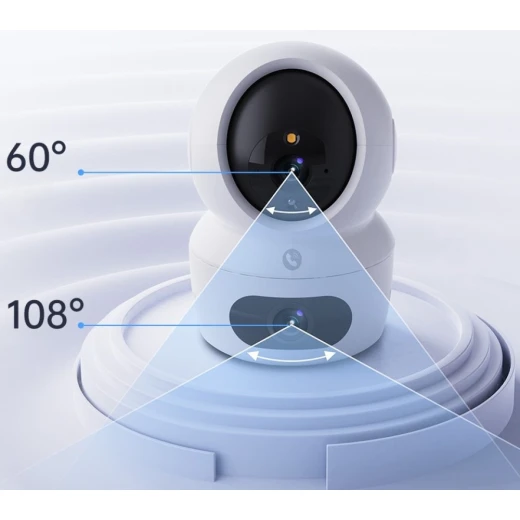 EZVIZ H7C Dual 2K+ Indoor WiFi Security Camera – Pan & Tilt, Human Detection, Built-in 8GB Storage, High-Resolution Dual-Lens Surveillance for Complete Home Monitoring and Reliable Security - Ezviz - Image 3