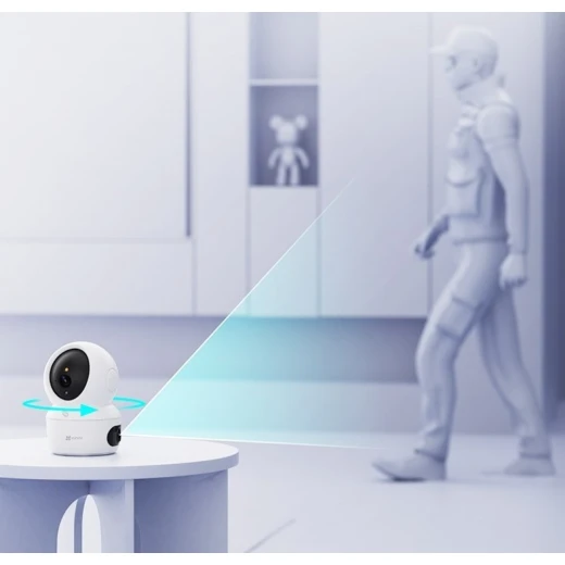 EZVIZ H7C Dual 2K+ Indoor WiFi Security Camera – Pan & Tilt, Human Detection, Built-in 8GB Storage, High-Resolution Dual-Lens Surveillance for Complete Home Monitoring and Reliable Security - Ezviz - Image 4