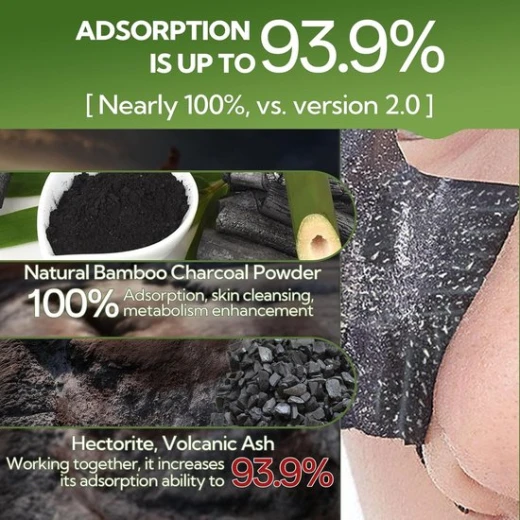 Lanbena Blackhead Remover Nose Pore Strips with Bamboo Charcoal for Deep Cleaning and Pore Minimizing, 60 Count Strips for Clearer Skin and Effective Blackhead Extraction - LANBENA - Image 2