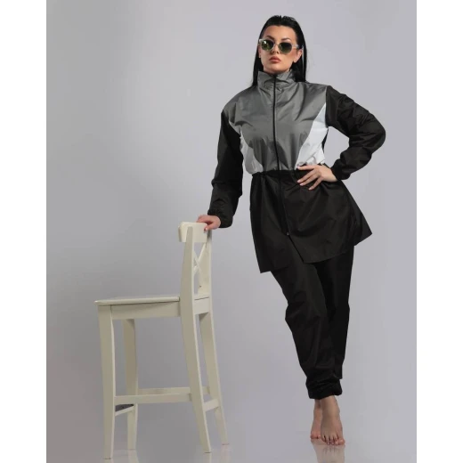 Oceanic Burkini Women's Swimsuit Black Modest Swimwear with Built In Hijab and Full Coverag Perfect for Modest Beach or Pool Wear Oceanic Burkini Women's Swimsuit Black Modest Swimwear with Built In Hijab and Full Coverag Perfect for Modest Beach or Pool Wear