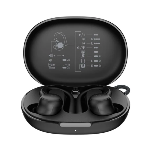 Belkin SoundForm ActiveFit True Wireless Earbuds, Black, 36-Hour Playtime Belkin SoundForm ActiveFit True Wireless Earbuds, Black, 36-Hour Playtime