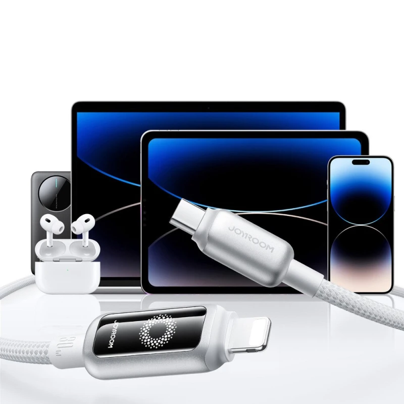 Joyroom S A55 StarFlight USB C to Lightning Charging Cable 30W 1.2m White - Joyroom