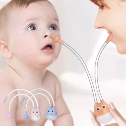MUMLOVE Oral Suction Nasal Aspirator for Newborns and Infants 0M+ Gentle Mucus Removal