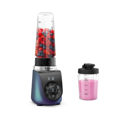 خلاط مولينكس Blend Up Mini بقوة 1000 واط | 8 برامج أوتوماتيكية، أداء قوي، تحضير العصائر والسموذي، سحق الثلج، خلط الفواكه والخضروات، زجاجات محمولة، سهل التنظيف، مثالي للاستخدام اليومي وتحضير المشروبات الصحية بسرعة وكفاءة خلاط مولينكس Blend Up Mini بقوة 1000 واط | 8 برامج أوتوماتيكية، أداء قوي، تحضير العصائر والسموذي، سحق الثلج، خلط الفواكه والخضروات، زجاجات محمولة، سهل التنظيف، مثالي للاستخدام اليومي وتحضير المشروبات الصحية بسرعة وكفاءة